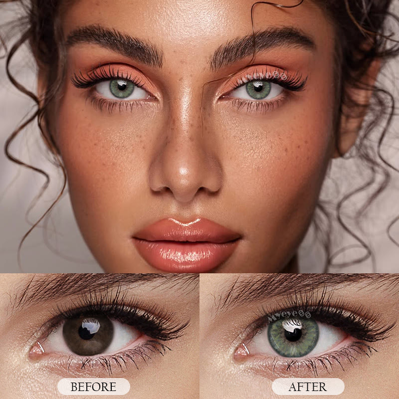 MYEYEBB Pro Petite Iris Grey Green Prescription Colored Contact Lenses丨Monthly - image 9