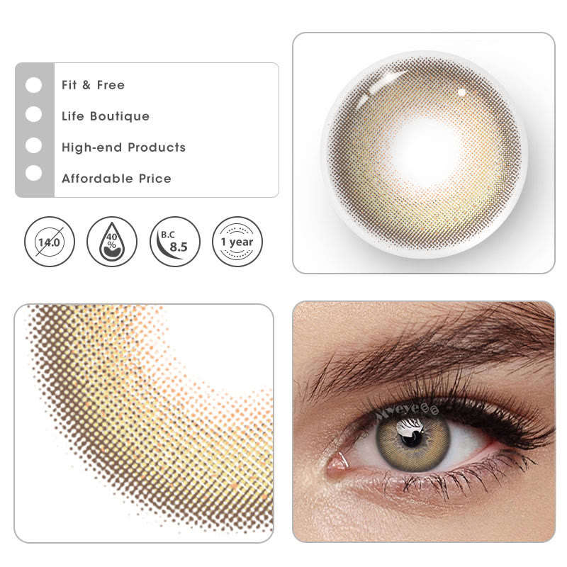 MYEYEBB Dream Bubble Brown Prescription Colored Contact Lenses - image 6
