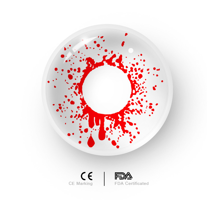 MYEYEBB Trauma White Prescription Cosplay Colored Contact Lenses - image 5