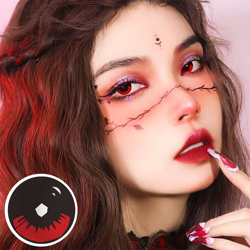 MYEYEBB Blind Kamado Tanjirou Prescription Cosplay Colored Contact Lenses  - image 7