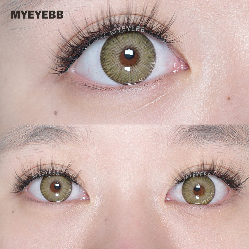 MYEYEBB New York II Appeal Grey Brown Prescription Colored Contact Lenses - image 4