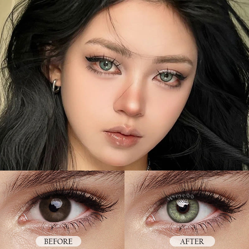 MYEYEBB Medusa Green Colored Contact Lenses-MYEYEBB
