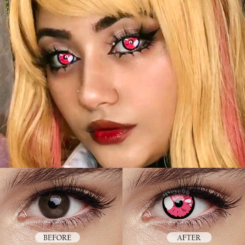 MYEYEBB Kitagawa Pink Cosplay Colored Contact Lenses-MYEYEBB