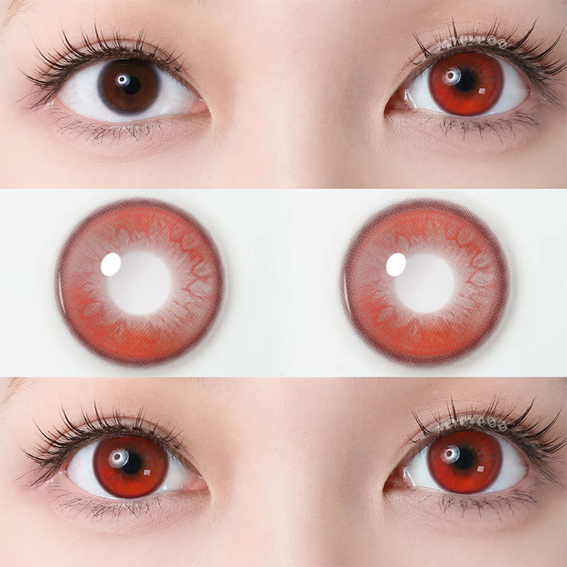 MYEYEBB Blood Moon Red Cosplay Colored Contact Lenses - image 4