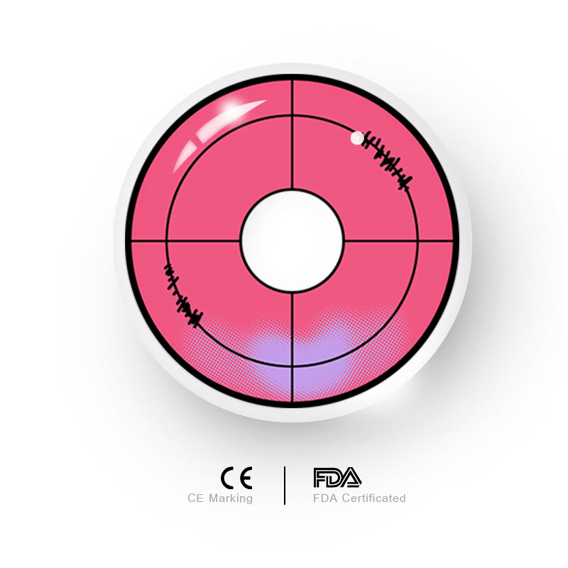 MYEYEBB Red Violet Cosplay Colored Contact Lenses-MYEYEBB