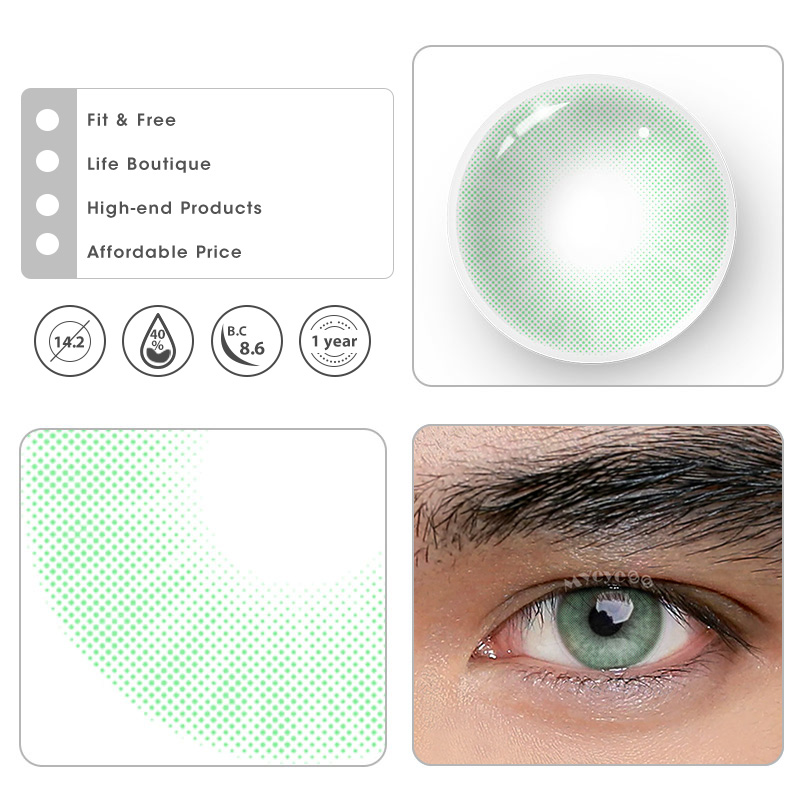 MYEYEBB Hid II Verde Prescription Men Colored Contact Lenses - image 4