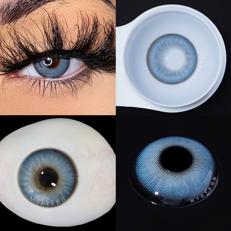 MYEYEBB Chanel Lady Himalaya Blue Prescription Colored Contact Lenses  - image 6