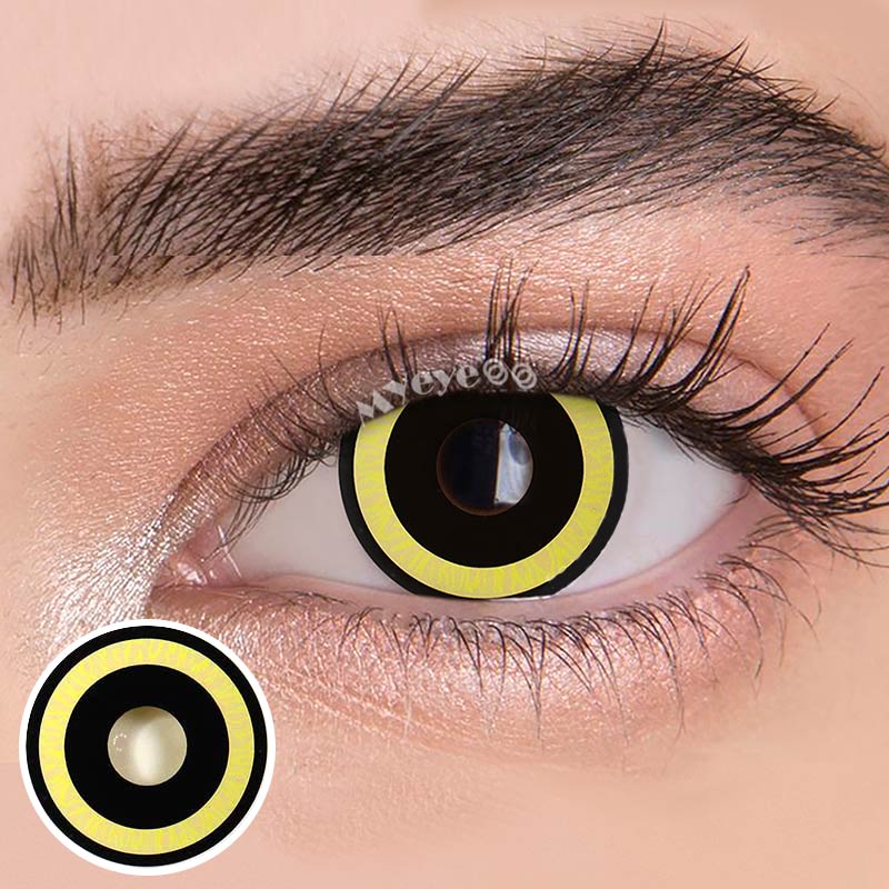 MYEYEBB Nebulos Yellow Cosplay Colored Contact Lenses - image 13