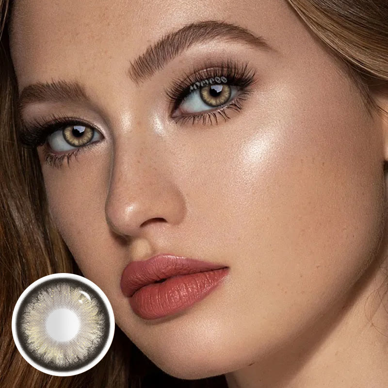 MYEYEBB Pearlescent Brown Prescription Colored Contact Lenses - image 2