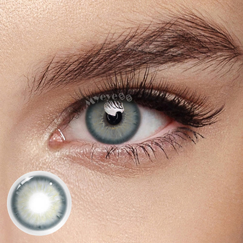 MYEYEBB Aegean Sea II Grey Prescription Colored Contact Lenses-MYEYEBB