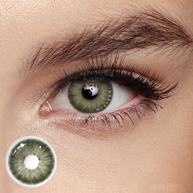 MYEYEBB New York III Green Colored Contact Lenses-MYEYEBB