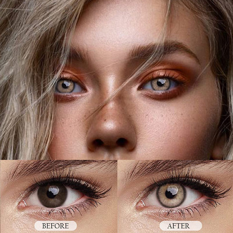 MYEYEBB Moonbeam II Cow Boy Brown Prescription Colored Contact Lenses - image 5