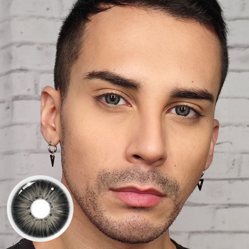 MYEYEBB New York III Black Prescription Men Colored Contact Lenses - image 2