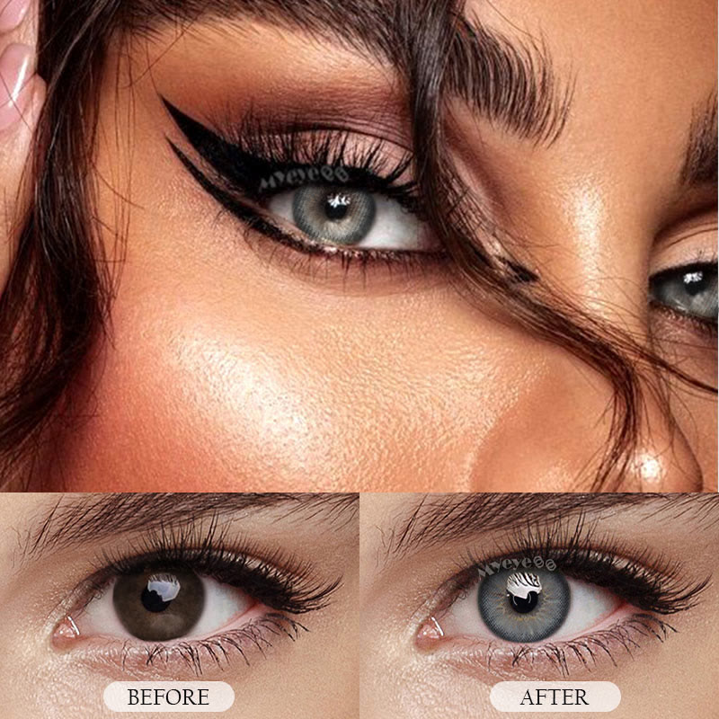 MYEYEBB Deepwater Zone Grey Prescription Colored Contact Lenses - image 8