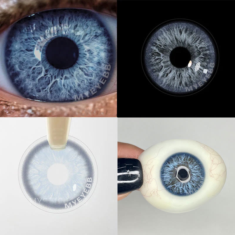 MYEYEBB Nordic DNA Blue Men Prescription Colored Contact Lenses - image 5