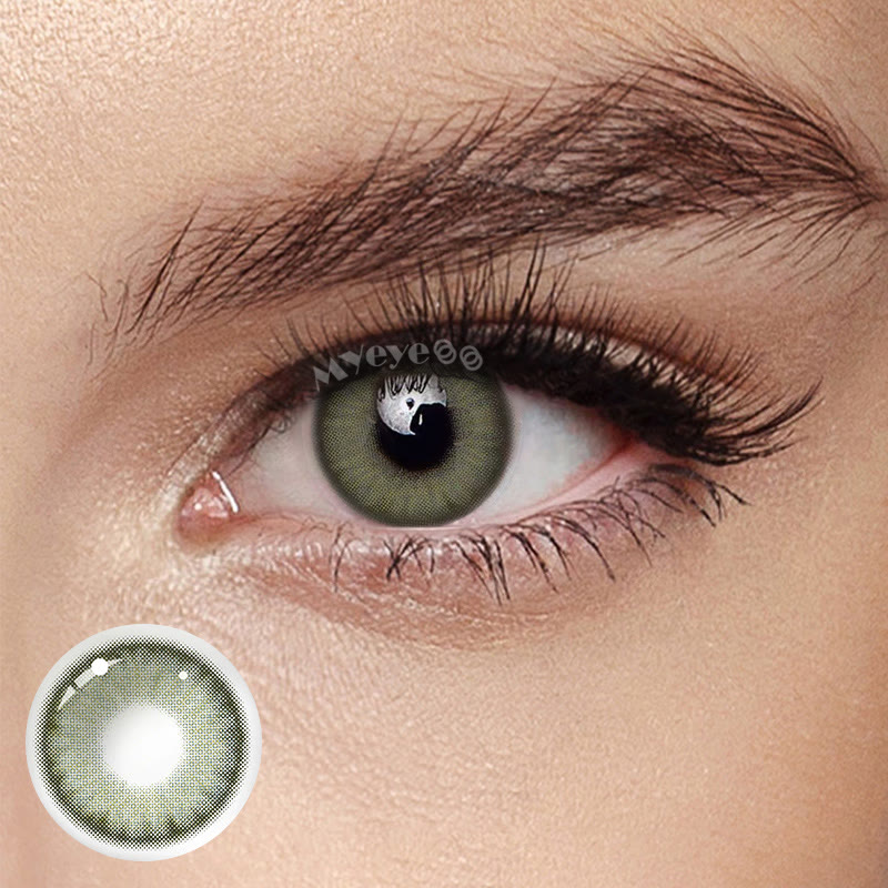 MYEYEBB Berry Green Colored Contact Lenses
