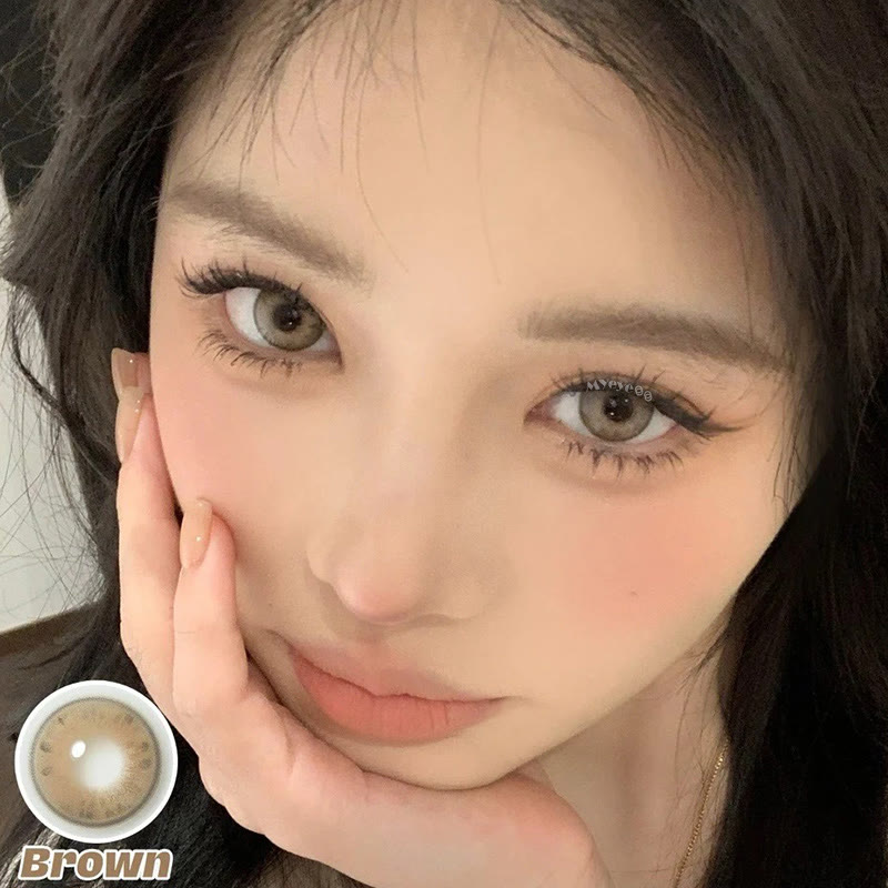 MYEYEBB Wildcat Iris Brown Colored Contact Lenses-MYEYEBB