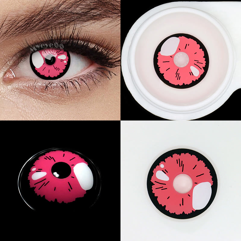MYEYEBB Kitagawa Pink Cosplay Colored Contact Lenses-MYEYEBB