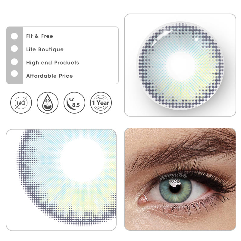 MYEYEBB Pro Urban Blue Colored Contact Lenses - image 9
