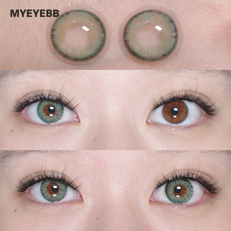MYEYEBB Aegean Sea II Green Prescription Colored Contact Lenses - image 7