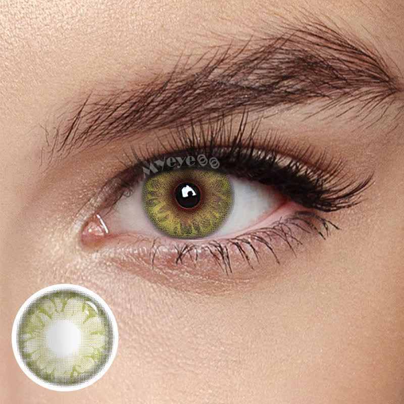MYEYEBB Gem Tequila Yellow Brown Prescription Colored Contact Lenses - Tequila Yellow Brown - -8.00 - FC296_YE_BN - image 1