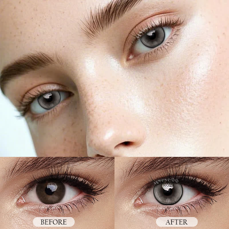 MYEYEBB Butterfly Grey Prescription Colored Contact Lenses - image 3