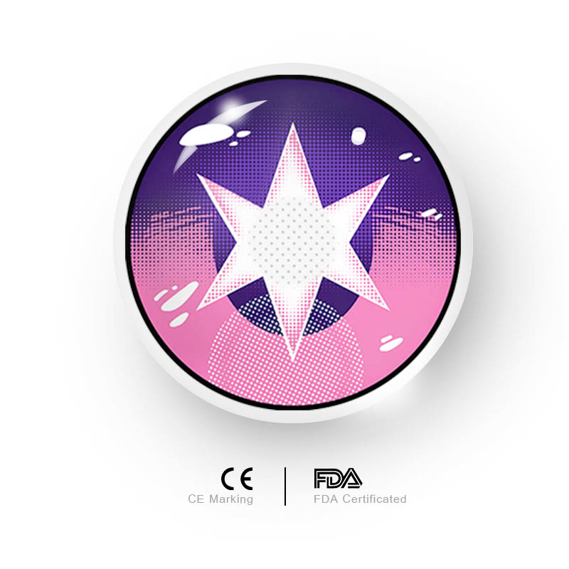 MYEYEBB Blind Ruby Hoshino Purple Cosplay Colored Contact Lenses-MYEYEBB