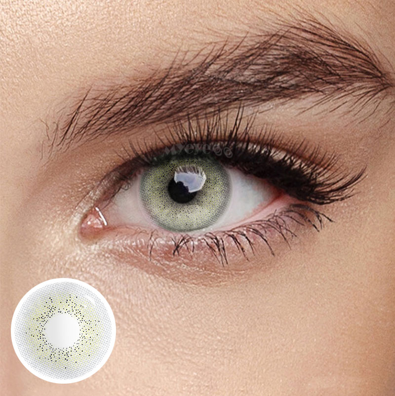 MYEYEBB Ocean Cyan-Grey Prescription Colored Contact Lenses-MYEYEBB