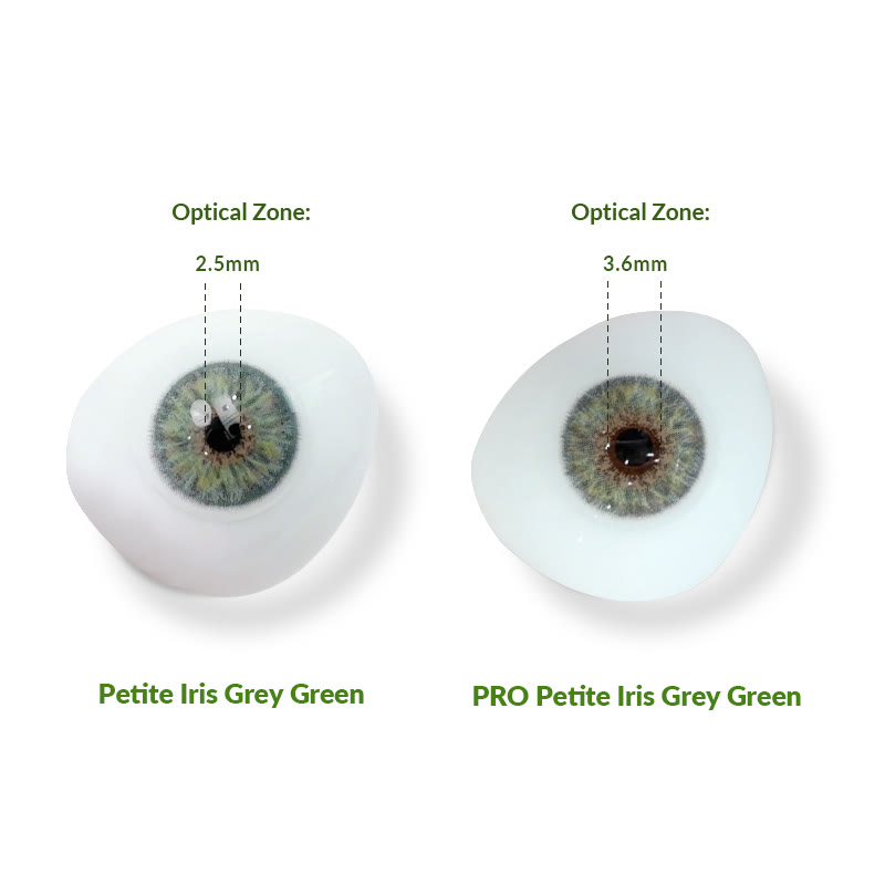 MYEYEBB Petite Iris Grey Green Prescription Colored Contact Lenses丨Monthly - image 7