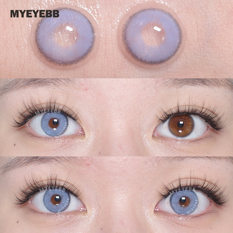 MYEYEBB Silvana Blue Prescription Colored Contact Lenses - image 5