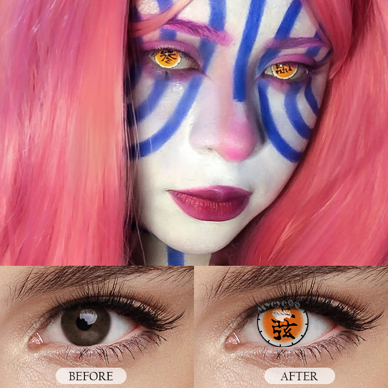 MYEYEBB Blind Akaza Cosplay Colored Contact Lenses-MYEYEBB