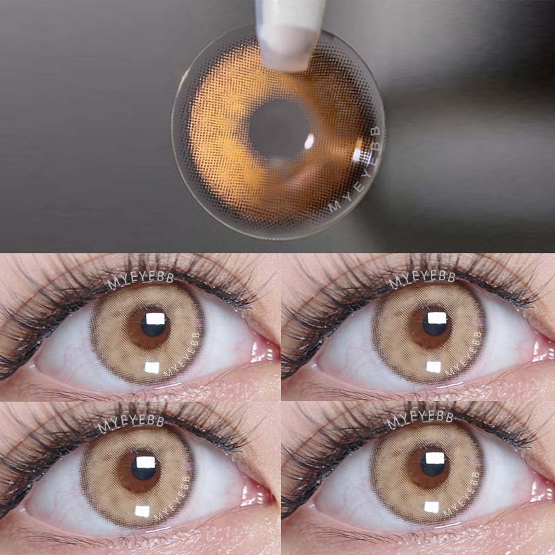 MYEYEBB Silvana Brown Prescription Colored Contact Lenses - image 6