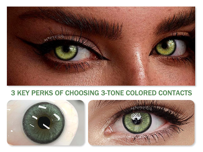 Discover the Advantages: 3 Key Perks of Choosing 3-Tone Colored Contacts Over Traditional Lenses