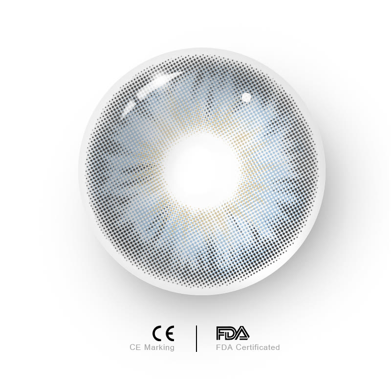 MYEYEBB Tiny Iris Blue Small Pupil Prescription Colored Contact Lenses丨Monthly - image 6