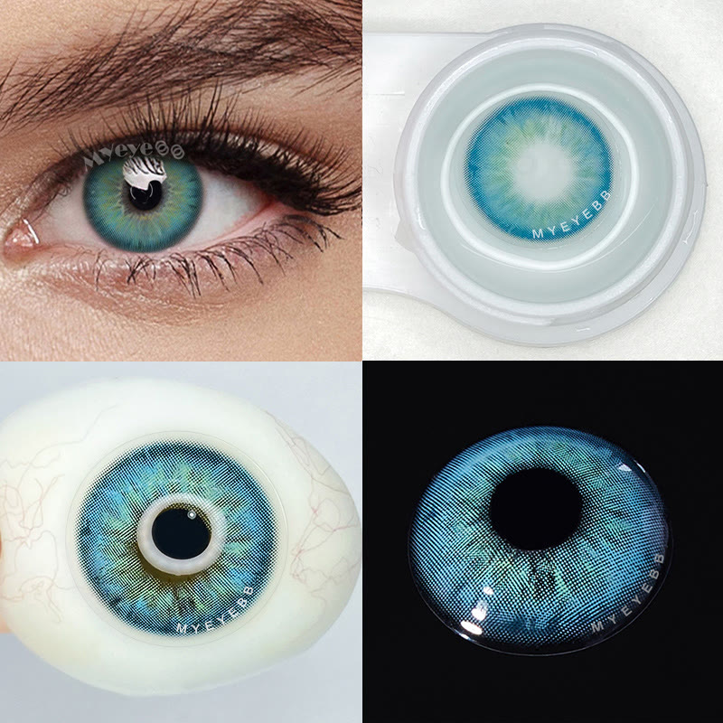 MYEYEBB Aegean Sea II Blue Prescription Colored Contact Lenses - image 6