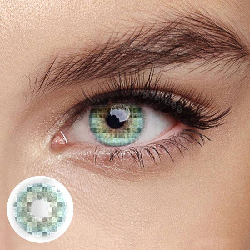 MYEYEBB Sin Green Prescription Colored Contact Lenses