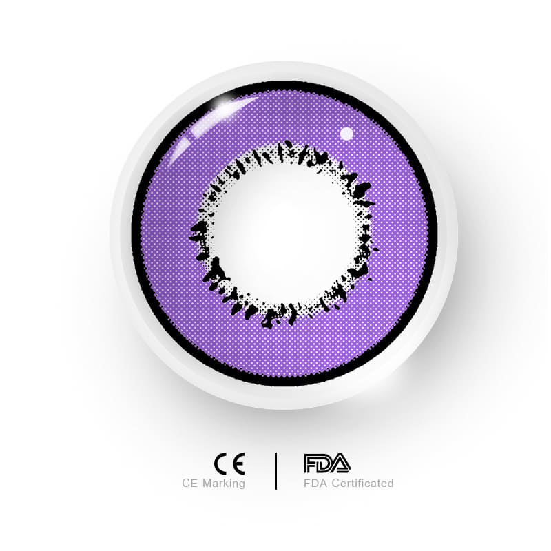 MYEYEBB Elements Violet Prescription Cosplay Colored Contact Lenses  - image 5