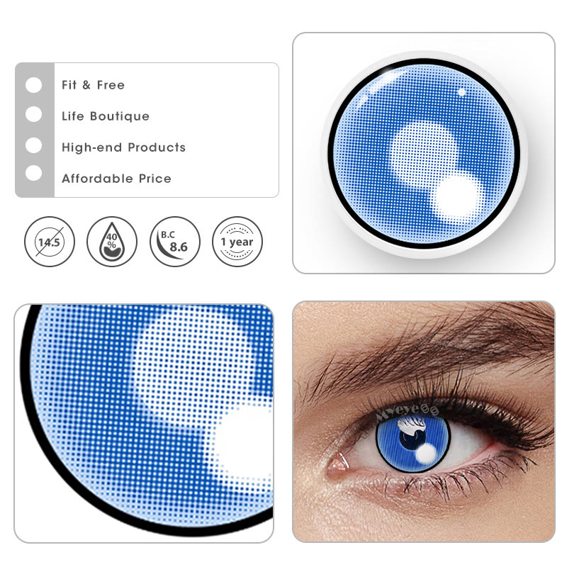 MYEYEBB Blind Cloud Rim Blue Cosplay Colored Contact Lenses-MYEYEBB