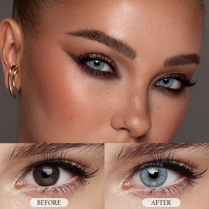 MYEYEBB Glacier Blue Prescription Colored Contact Lenses - image 6