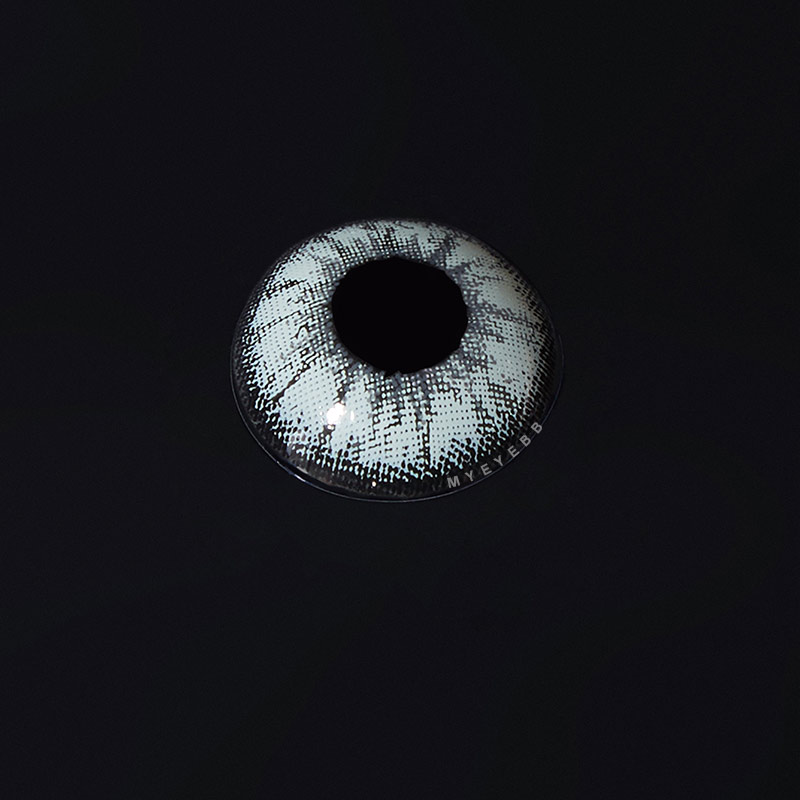 MYEYEBB Vika Tricolor Dolce Grey Prescription Colored Contact Lenses-MYEYEBB