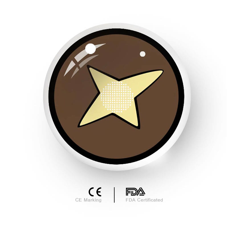 MYEYEBB Blind Kinoko Brown Cosplay Colored Contact Lenses-MYEYEBB