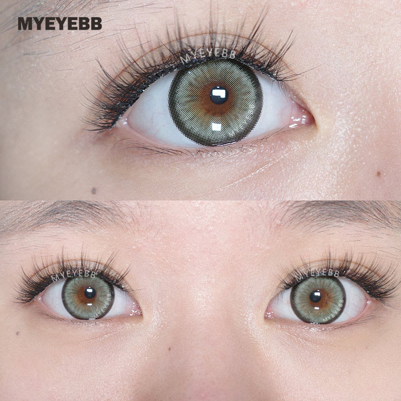 ∞グリーン∞ MYEYEBB Norko Green Prescription Colored Contact Lenses