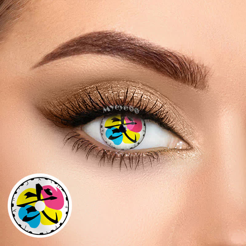 MYEYEBB Blind Douma Prescription Cosplay Colored Contact Lenses -MYEYEBB