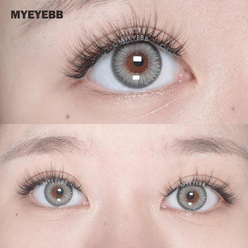 MYEYEBB Y2K Boho Grey Prescription Colored Contact Lenses - image 5