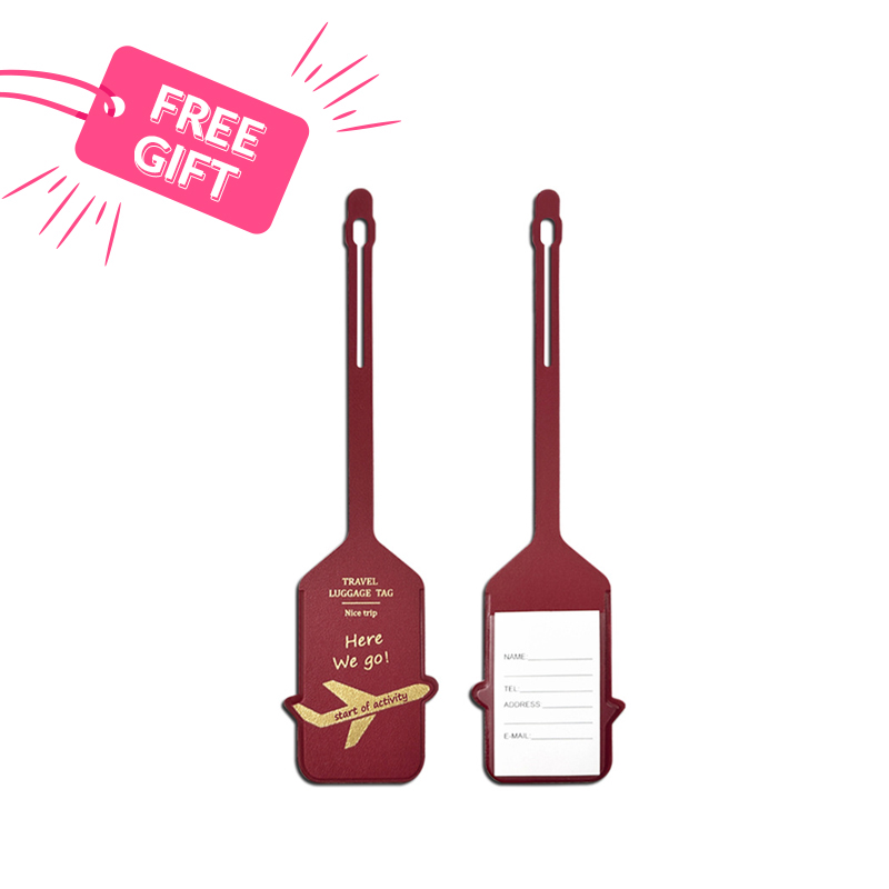 MYEYEBB Burgundy Luggage Tag (Free Gift)