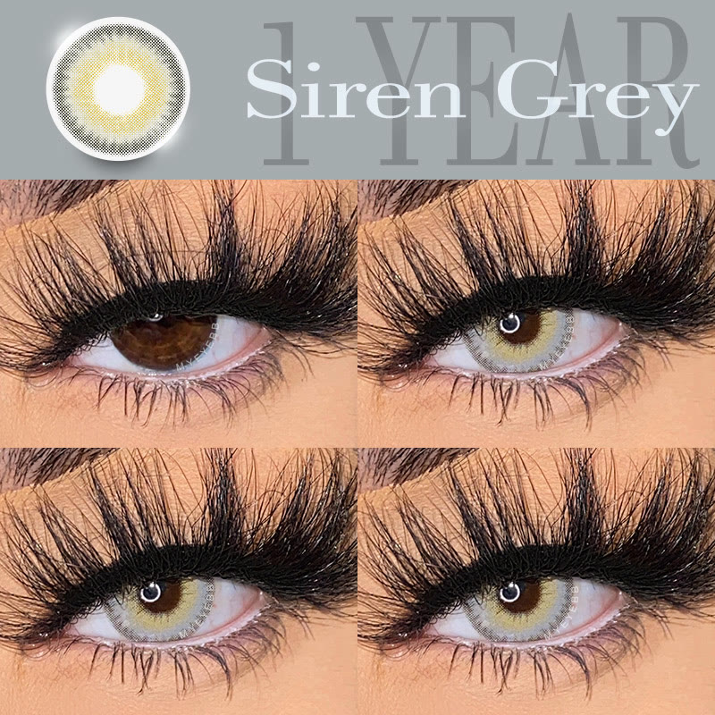 MYEYEBB Siren Grey Prescription Colored Contact Lenses - image 2
