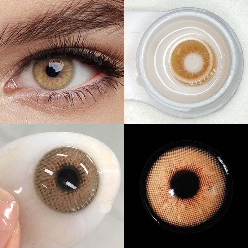 MYEYEBB Sin Brown Prescription Colored Contact Lenses