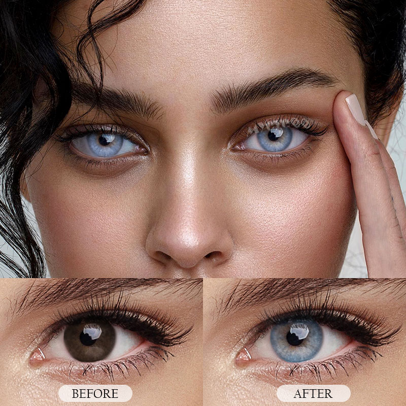 MYEYEBB Hid II Azul Prescription Colored Contact Lenses