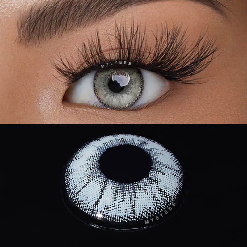 MYEYEBB Magic Hour II Vika Grey Prescription Colored Contact Lenses-MYEYEBB