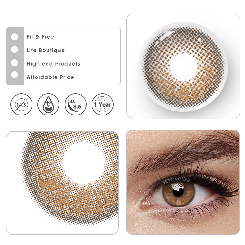 MYEYEBB Sunset Hazel Colored Contact Lenses - image 4